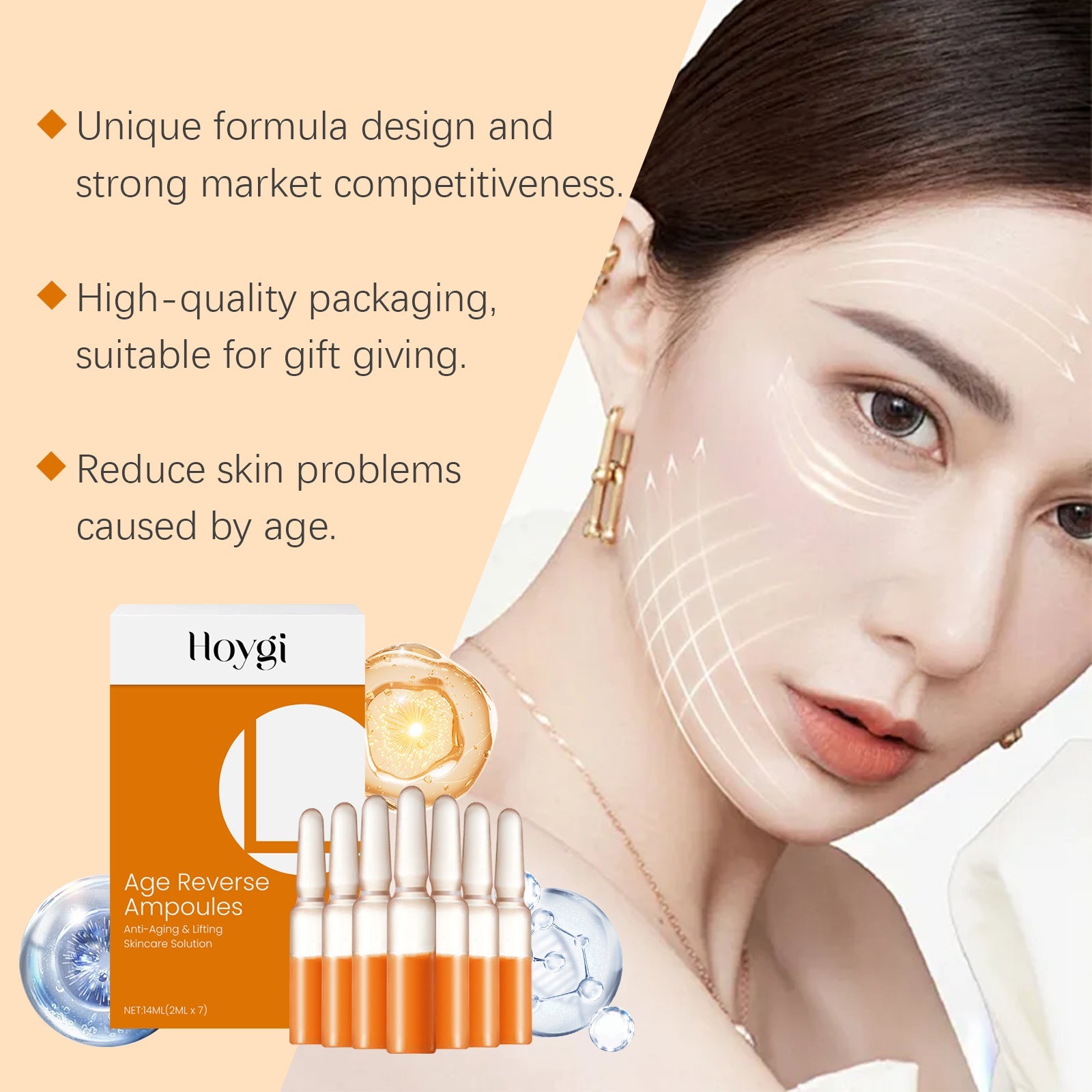 Astaxanthin Ampoule Essence Nourishes And Improves Skin Elasticity Gentle And Hydrating Ampoule Essence