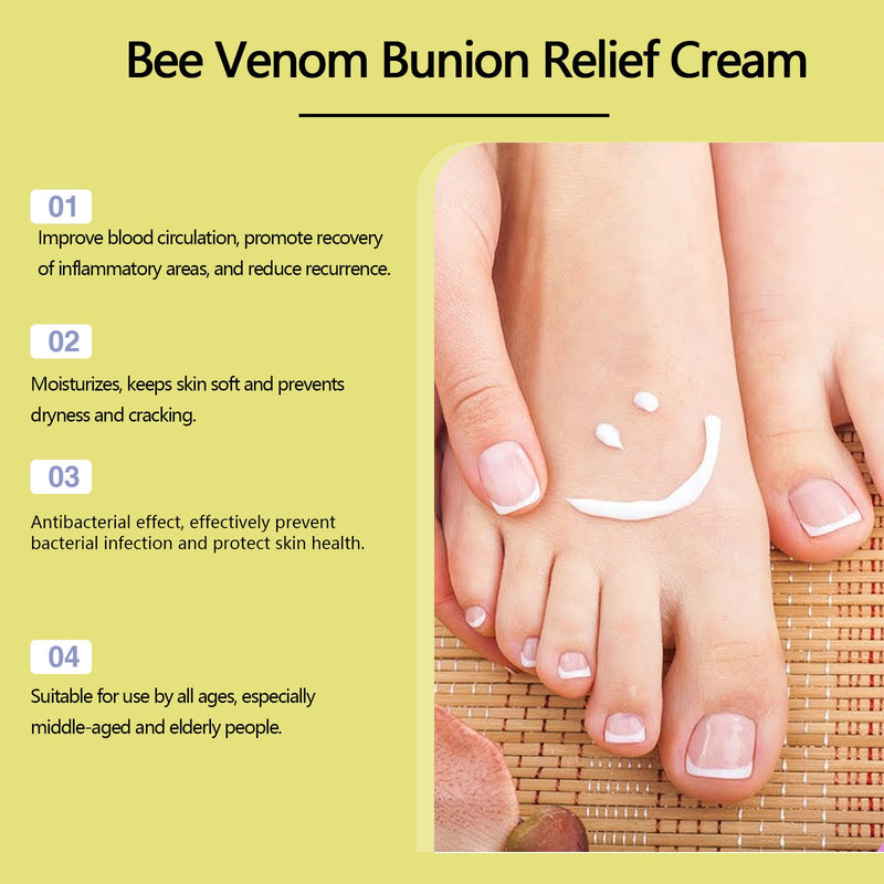 Bee Venom Bunion Relief Cream Foot Thumb Valgus Relief Joint Pain Activating Care Cream