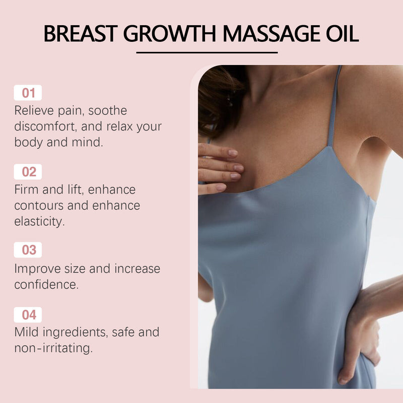 Breast Care Massage Oil Moisturizes Women's Chest Massage Firming Oil Breast Care Volumizing Essential Oil