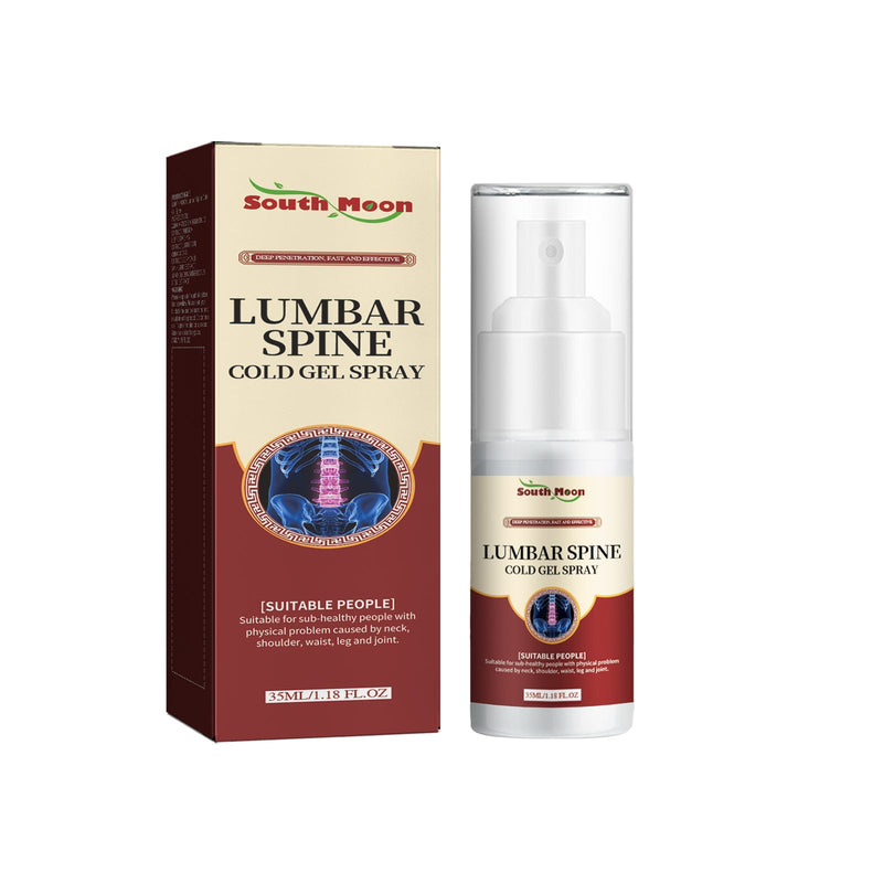 South Moon Lumbar Spine Cold Gel Spray, Relieve Disc Knee Heel Lumbar Fatigue Pain Spray