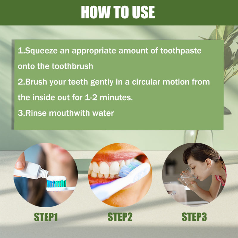 Enzyme Brightening And Balancing Toothpaste, Deep Clean Teeth Yellow Stains Repair Teeth Whitening Fresh Breath
