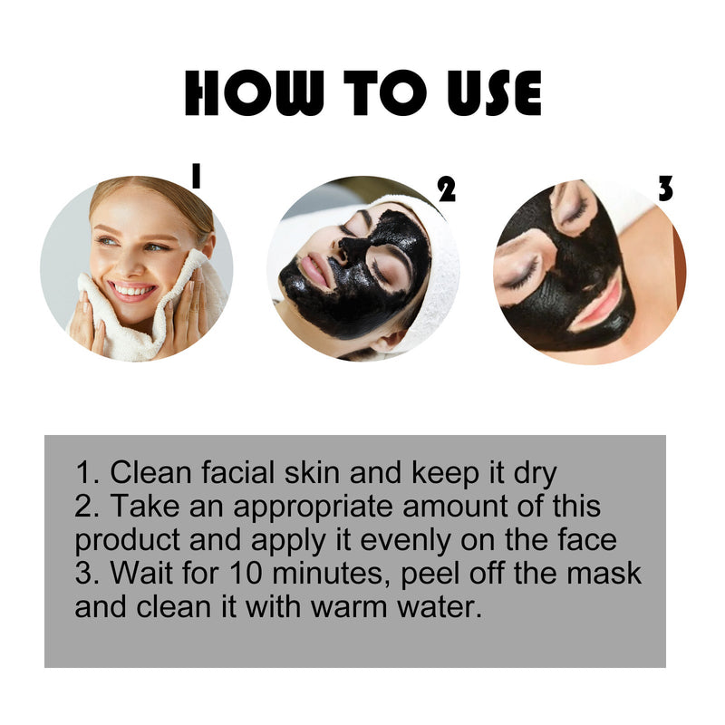 Ouhoe Bamboo Charcoal Deep Cleansing Mask Deep Cleansing Hydrating Moisturizing Apply Mud Gentle Skin Care Mask