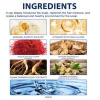 Scalp Antipruritic Hair Shampoo, Smoothing Hair And Moisturizing Scalp Dense Hair Anti-Fixative Shampoo