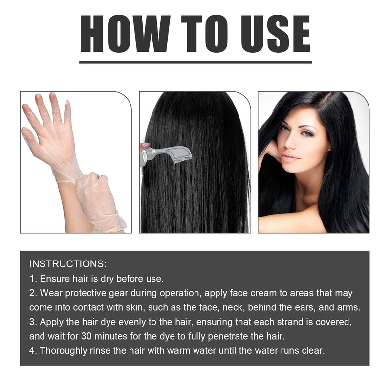 Fruit And Vegetable Hair Cream, Natural, Mild And Long-Lasting, Does Not Hurt The Scalp. Easy To Apply Dark Hair Cream