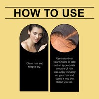 Hoegoa Broken Hair Styling Wax, Broken Hair Lanugo Hair Styling Bangs Hair Styling Hair Finishing Natural Gloss Treatment Wax
