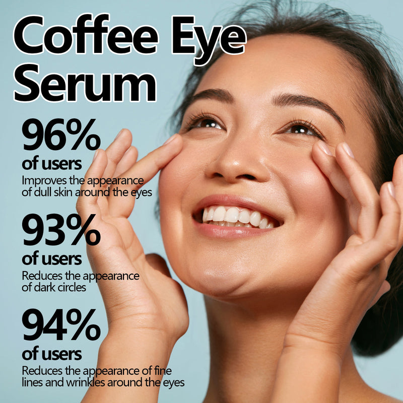Coffee Eye Serum, Fade Dark Circles Wrinkle Moisturizing And Hydrating Eye Care Essence