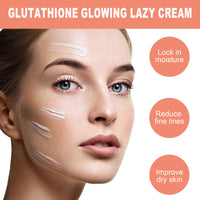 Glutathione Glowing Lazy Cream, Brightening Skin Care Moisturizing Lazy Skin Care Cream
