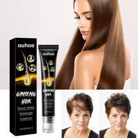 OUHOE Ginseng Massage Essence, Moisturizes Scalp Strengthens Hair Prevents Loss Hair Care Essence