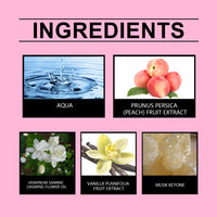 Peach Pink Ball Perfume, Small Fresh Roller Perfume Fresh Light Fruit Peach Ball Perfume