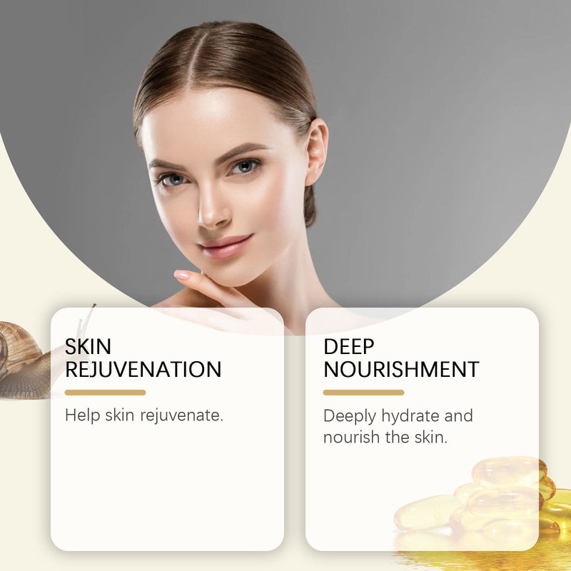 OUHOE Snail Moisturizing Essence Water, Hydrating And Moisturizing To Improve Skin Dry Shine Nourishing Facial Care Essence