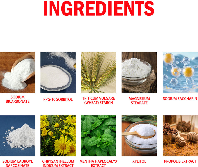 Probiotic Bright White Tooth Powder, Deep Cleaning Stains And Tartar White Teeth Fresh Breath Gum Care
