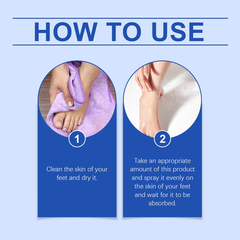 Ximonth Foot Care Spray Soothing Cleansing Daily Foot Hygiene Companion Foot Freshening Spray
