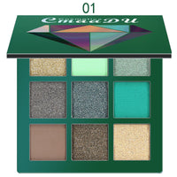 CmaaDu 9 Colors Eye Shadow Diamond Shine Eyeshadow Palette Shiny Highlight Eyeshadow