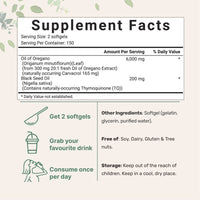 Oregano Oil Soft Capsules Dietary Supplement