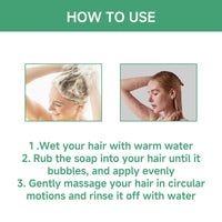 Hydrating Shampoo Soap, Mild Refreshing Oil Control Clean Soft Gloss Hair Nourishing Shampoo Soap