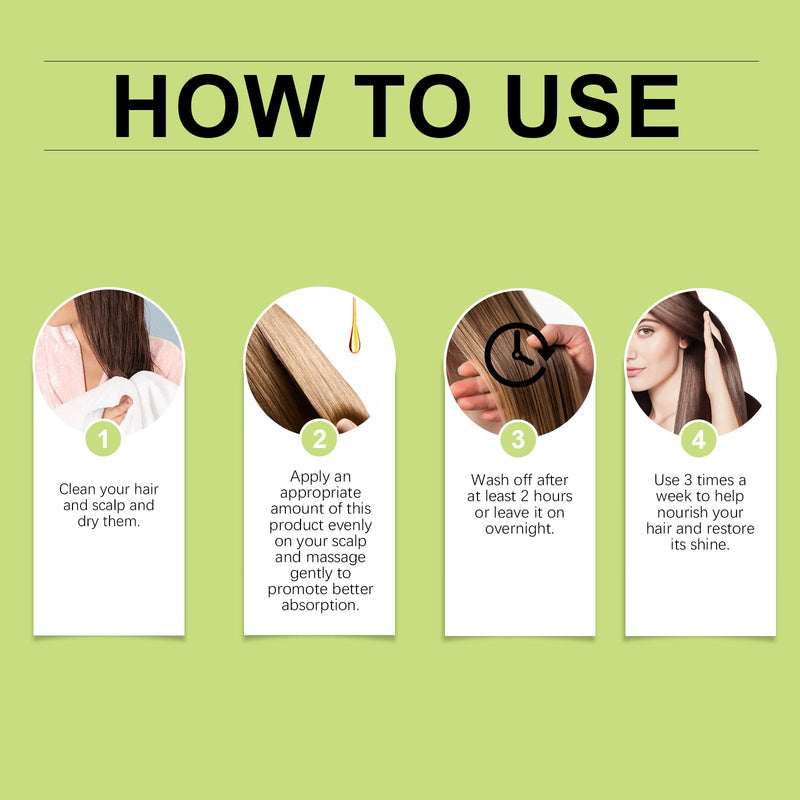 Hoegoa Herbal Hair Care Oil, Effectively Hydrates And Nourishes Scalp To Improve Dry And Irritated Hair Care Oil