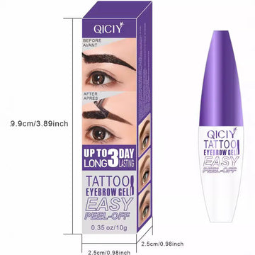 Tear off eyebrow cream is waterproof, sweat resistant, easy to apply, anti smudging, tear off eyebrow adhesive