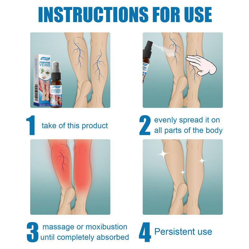 South Moon Leg Care Spray Gently Relieve Leg Discomfort, Blue Veins And Bumps Repair Daily Care