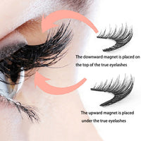 Five magnetic adhesive free magnetic eyelash clamp set for European and American thick magnetic eyelashes