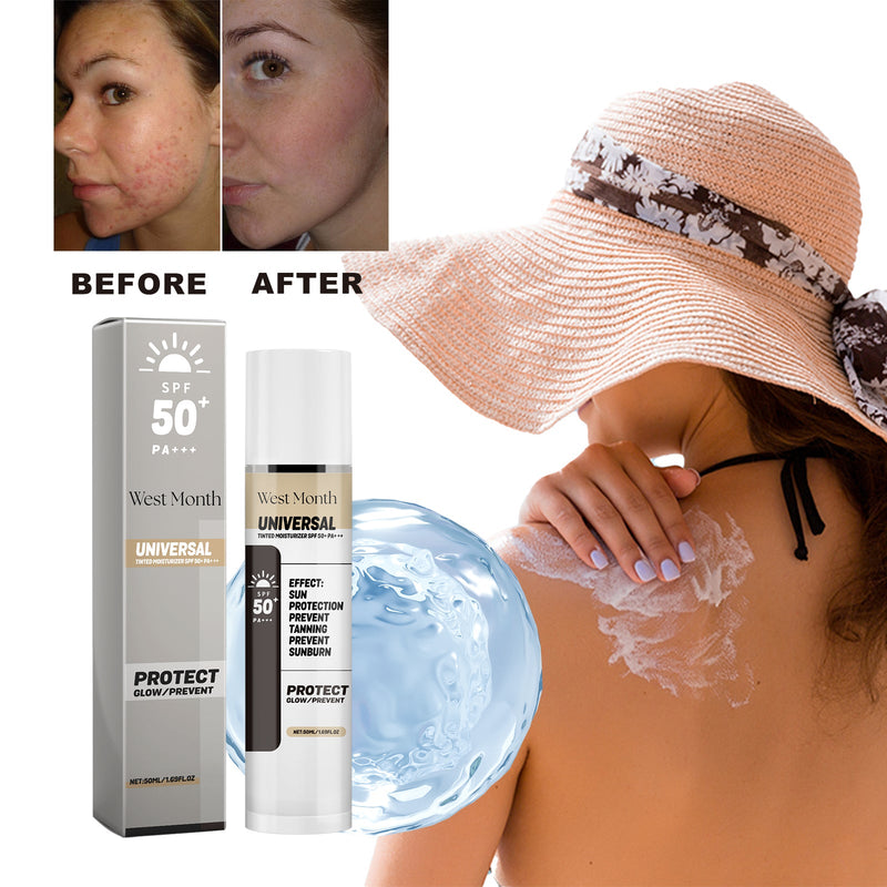 Universal Tinted Moisturizer, Moisturizing And Repairing Skin And Face Uv Protection Cream