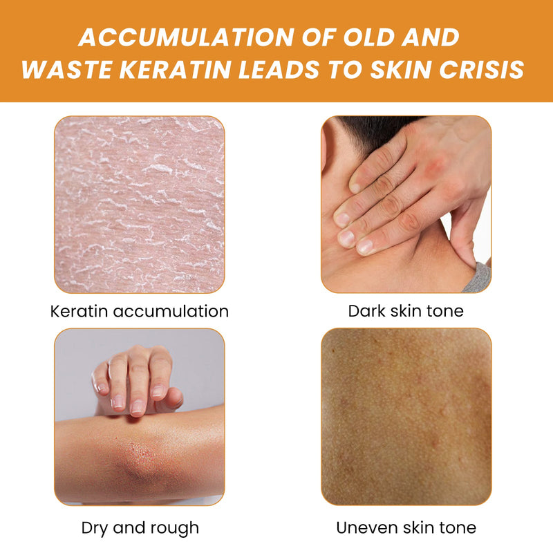 Body Exfoliating Gel, Whitening And Brightening Skin Cleansing Keratin Moisturizing Beauty Skin Gel