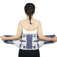Widening waist belt and detachable steel plate lumbar support