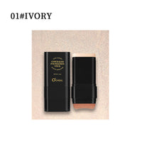 Oqianya Cream Foundation Concealer Long-Lasting Solid Foundation  Dual-Purpose Powder Puff Brush