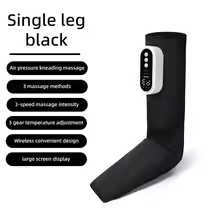 8190 Air Pressure Leg Massager (Single Leg, Black)