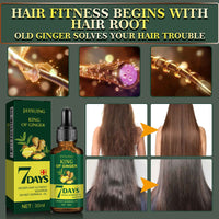 Jaysuing Ginger Hair Care Essential Oil Refreshing And Nourishing Scalp Follicles And Strengthening Hair Nutrition Solution