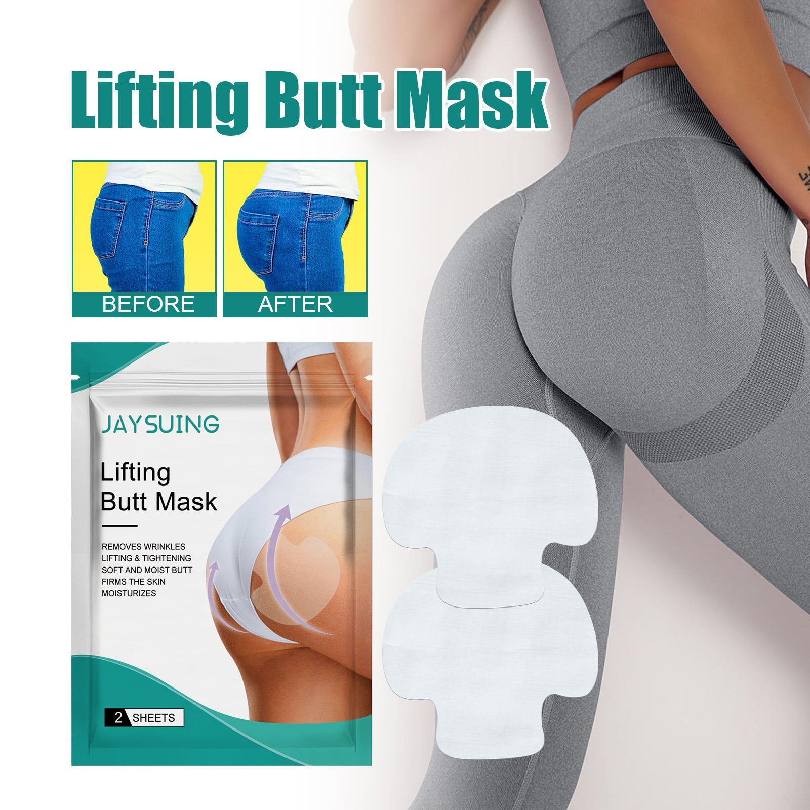Butt Lift Pad, Lift butt Firming Skin Shape Curves Beautiful Buttock Pad
