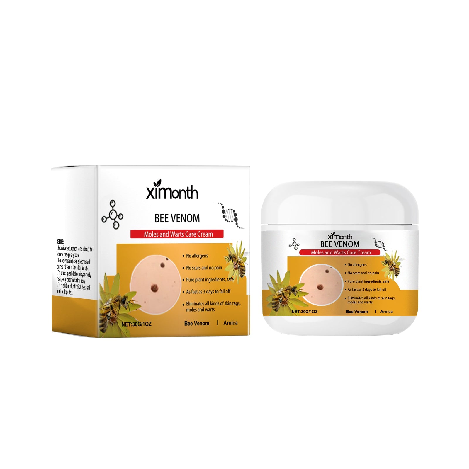 Beesvenom Wart Care Cream Gentle Cleansing And Lightening Skin Label Smooth Skin Body Care Cream