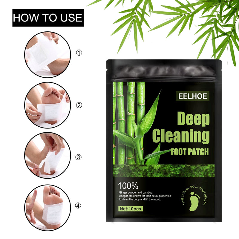 EELHOE Natural Foot Pads, Relieves Body Stress And Improves Sleep Deep Cleaning Foot Patch