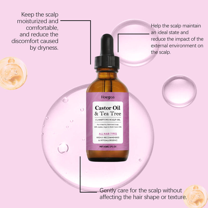 Hoegoa Scalp Care Essential Oil, Nourishes Hair, Moisturizes And Locks Water, Improves Hair Quality And Reduces Grease Frizz