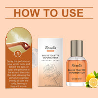 Roxelis Amber Cologne Classic Perfume, Lasting Fresh Fragrance Charm Amber Fresh Natural Fragrance Light Elegant Cologne
