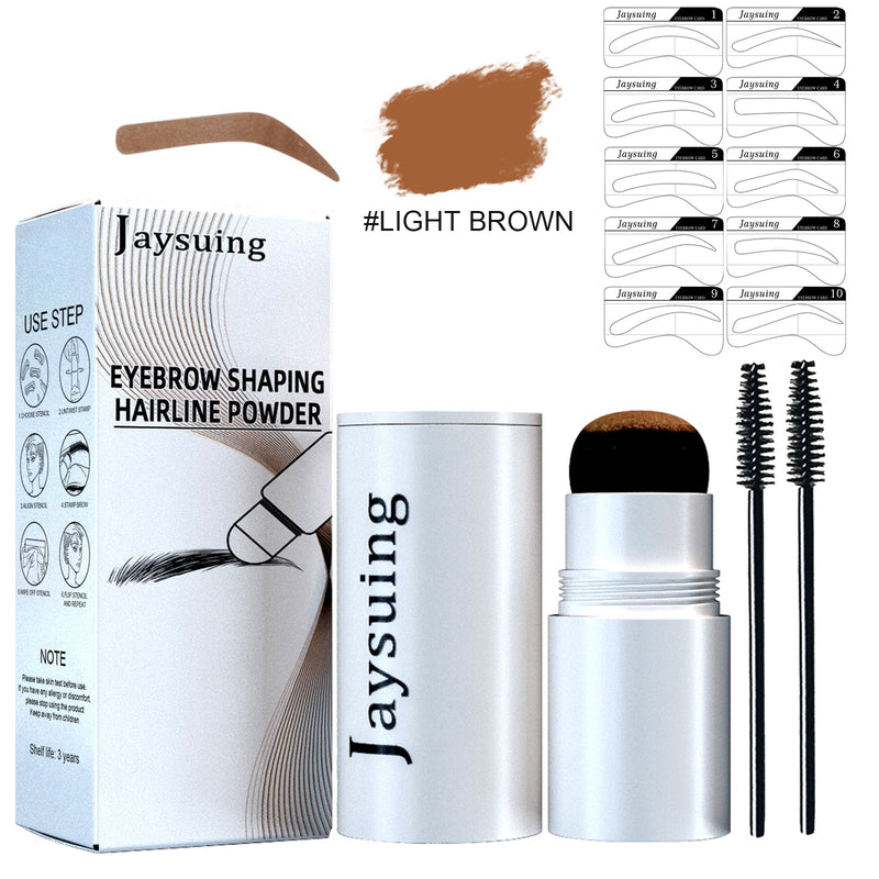 Eyebrow Print Set, Embellishing Hairline Eyebrow Contour Shadow Portable Eyebrow Powder
