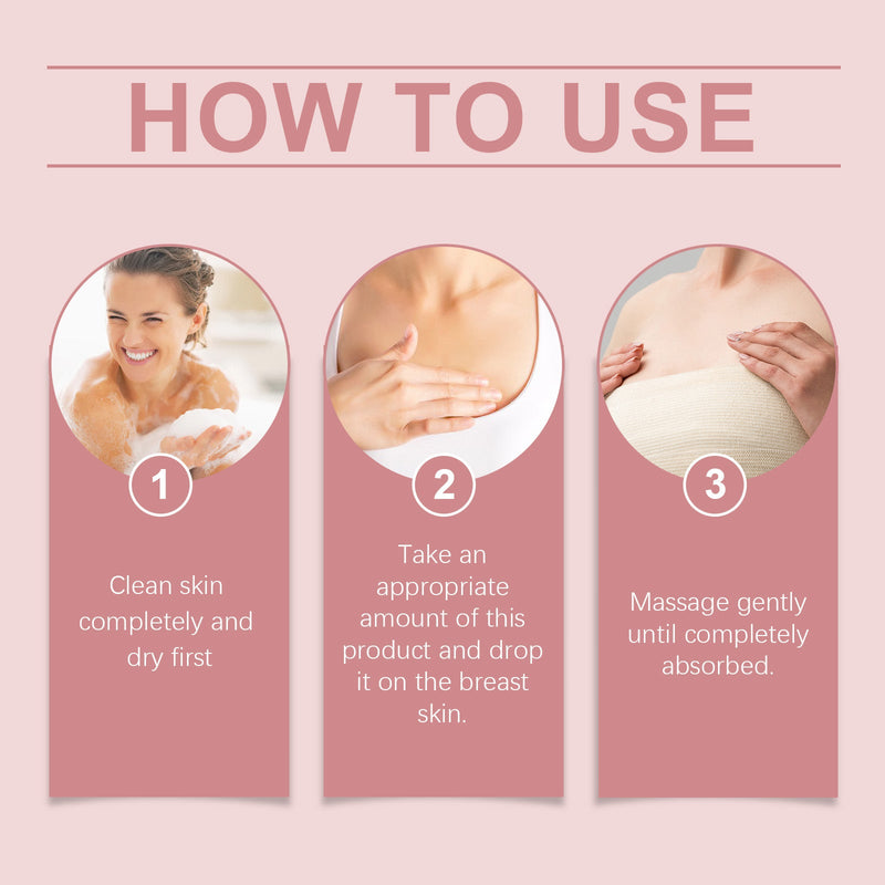 Breast Care Massage Oil Moisturizes Women's Chest Massage Firming Oil Breast Care Volumizing Essential Oil