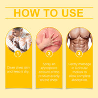 Men's Chest Shaping Treatment Spray Men's Chest Firming Treatment Gently Creates Firm Contouring