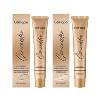 Small Gold Tube Foundation Concealer, Natural Lightweight Skin Concealer Not Easy To Remove Makeup Moisturizing Liquid Foundation