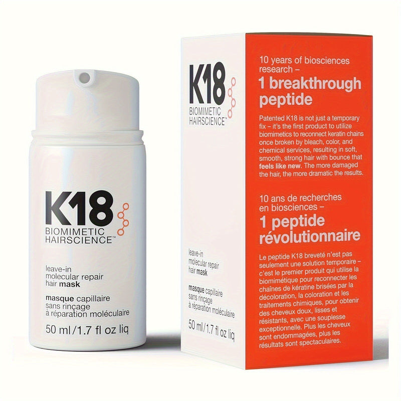 No-Rinse Small Molecule Keratin Hair Mask Nourishes Frizzy and Damaged Hair