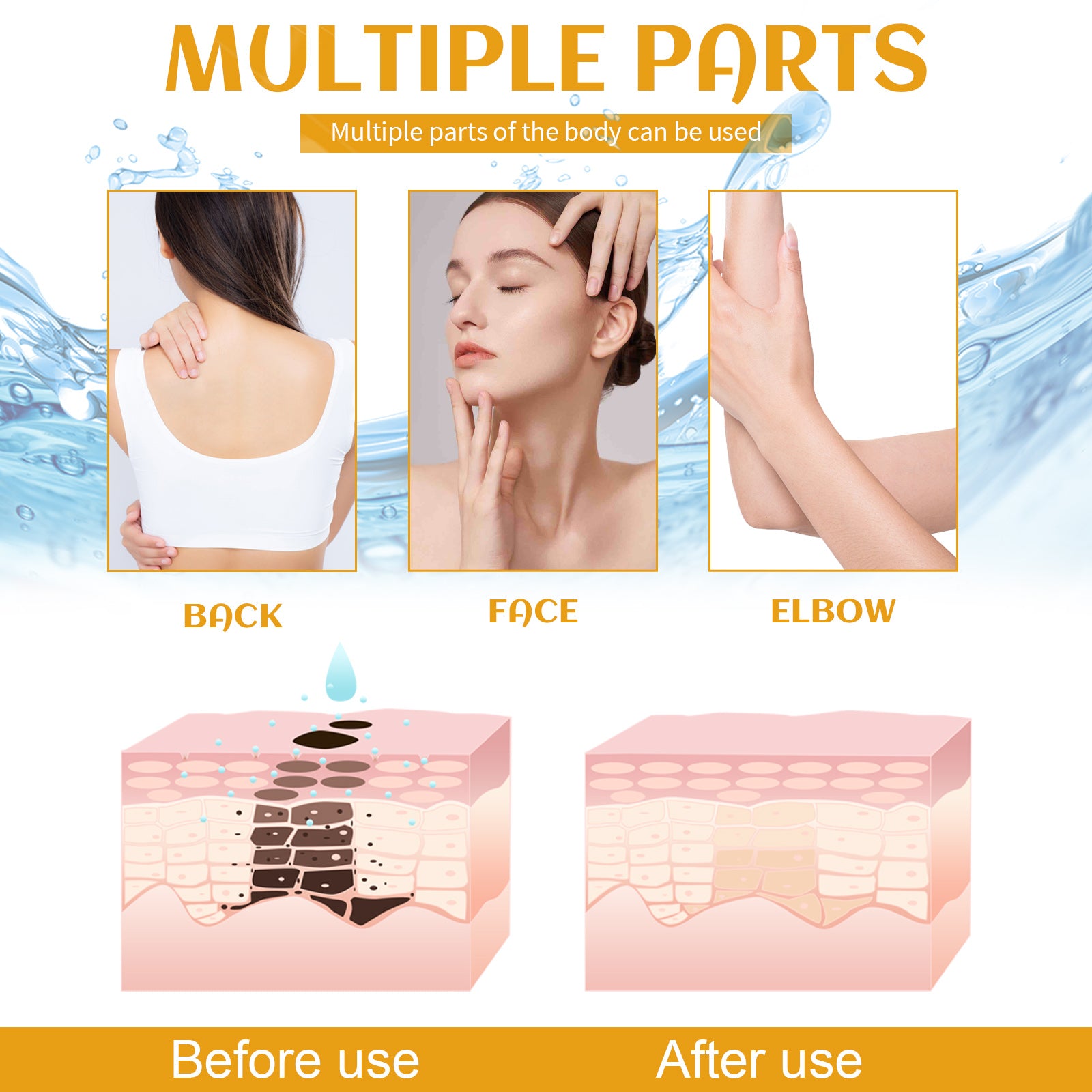 Spot Cleanser Deeply Cleanses Face Body Skin, Lightens Spots, Brightens Skin