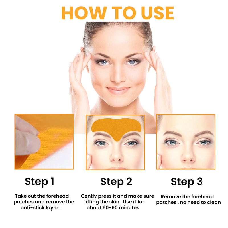 EELHOE Forehead Wrinkle Patch, Lifts Lightens And Smooths Forehead Wrinkles Facial Skin Forehead Patch