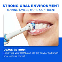 Brighten Whiten Tooth Powder, Tartar Very Well Clean White Teeth And Fresh Breath Moderate Protection Gum Permanent Tooth