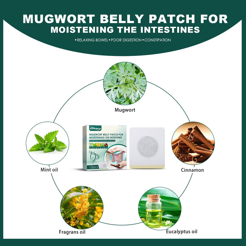 South Moon Mugwort Belly Patch For Moistening The Intestines, Gastrointestinal care slimming body shaping herbs navel paste
