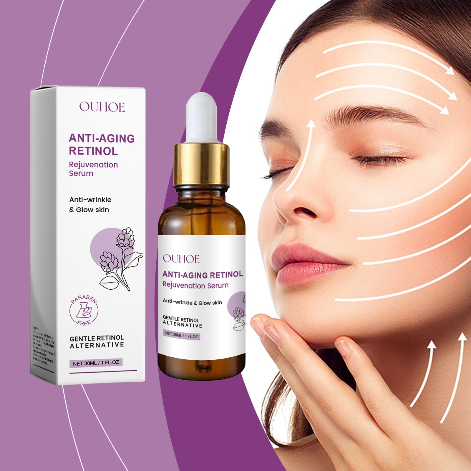 Retinol Anti-Wrinkle Essence Hydrating, Lifting, Firming And Smoothing Fine Lines Moisturizing Skin Care Essence