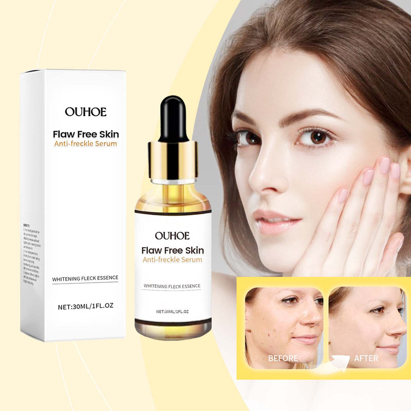 Flaw Free Skin Anti-Freckle Serum, Brightening And Moisturizing Essence For Refreshing And Cleansing Skin