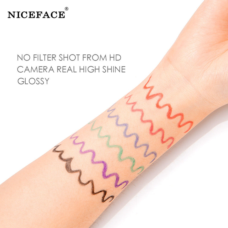 NICEFACE Mascara + Eyeliner Slender Curling Waterproof And Sweat-Proof Eyeliner Gel Pen