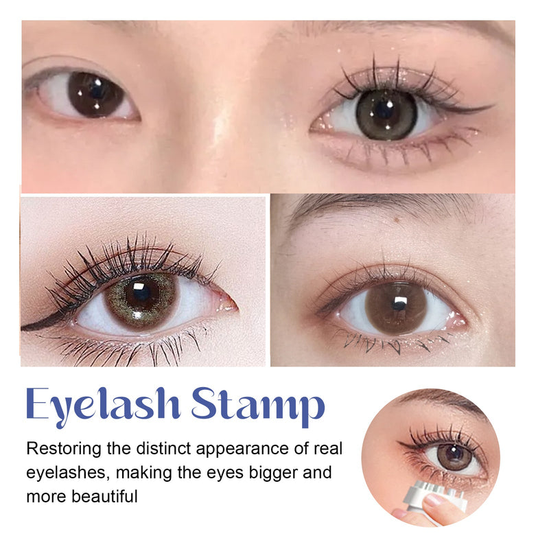 EELHOE Eyelash Stamp, Diy Eyelash Stamp Printing 3D Durable Waterproof Eyelash Aid