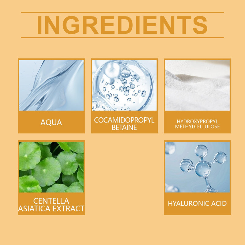 Hoygi Centella Asiatica Moisturizing Facial Cleanser, Gently Cleanses The Skin, Refines Pores, And Refreshes And Moisturizes The Face