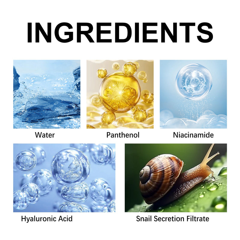 Snail Protein All In One Cream, Hydrating Moisturizing Refreshing Delicate Skin Repair Dark Yellow Face Brightening Cream