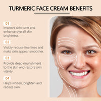 Turmeric Anti-Wrinkle Brightening Cream Reduces Fine Lines And Spots Moisturizing Repair Refreshing Whitening Cream